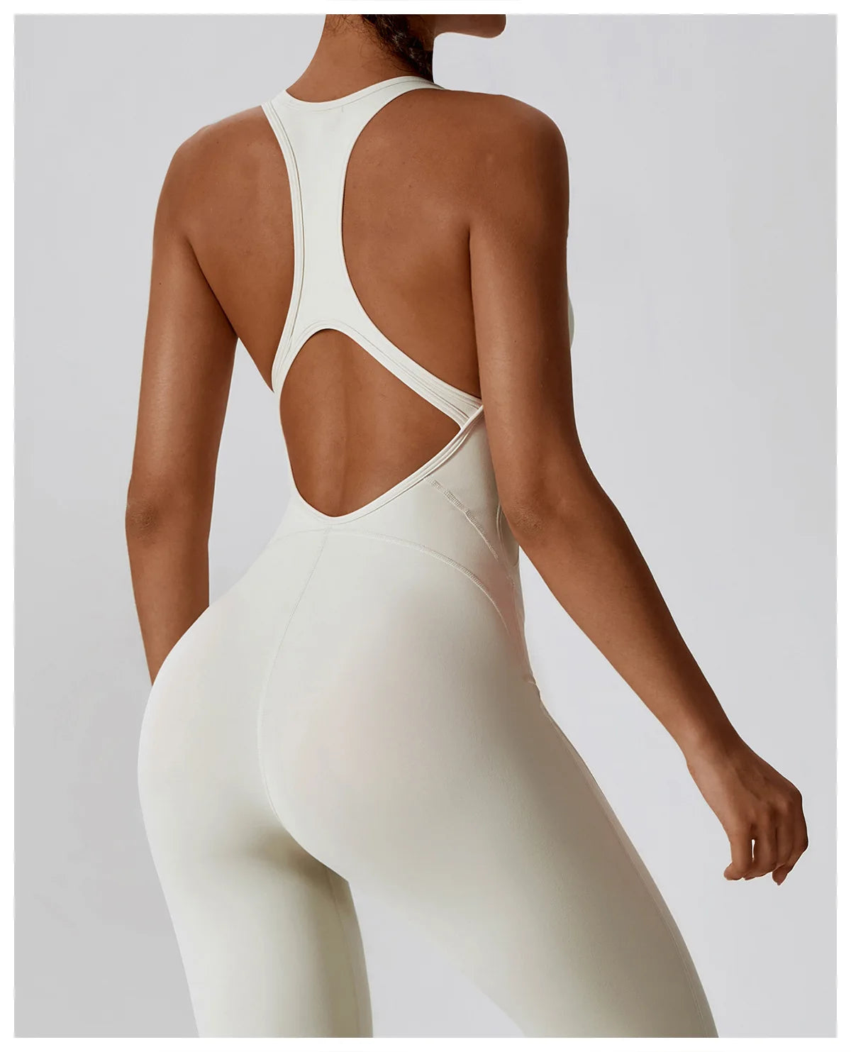 Seamless Yoga Jumpsuit - All-in-One Workout Outfit for Women - Premium bodysuit from Lizard Vigilante - Just $38.88! Shop now at Lizard Vigilante