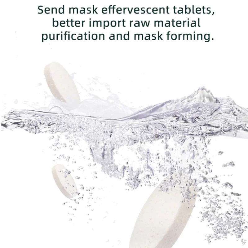 8/16/32pcs/set Facial Mask Maker Accessory Skin Collagen Face Mask Capsules Effervescent Tablets For DIY Natural Fruit Vegetable