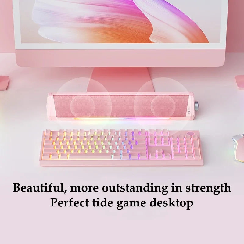 Home Bluetooth Gaming Speakers Portable USB Subwoofer Surround Stereo Sound Amplifiers Soundbar Speaker Desktop Speakers For PC