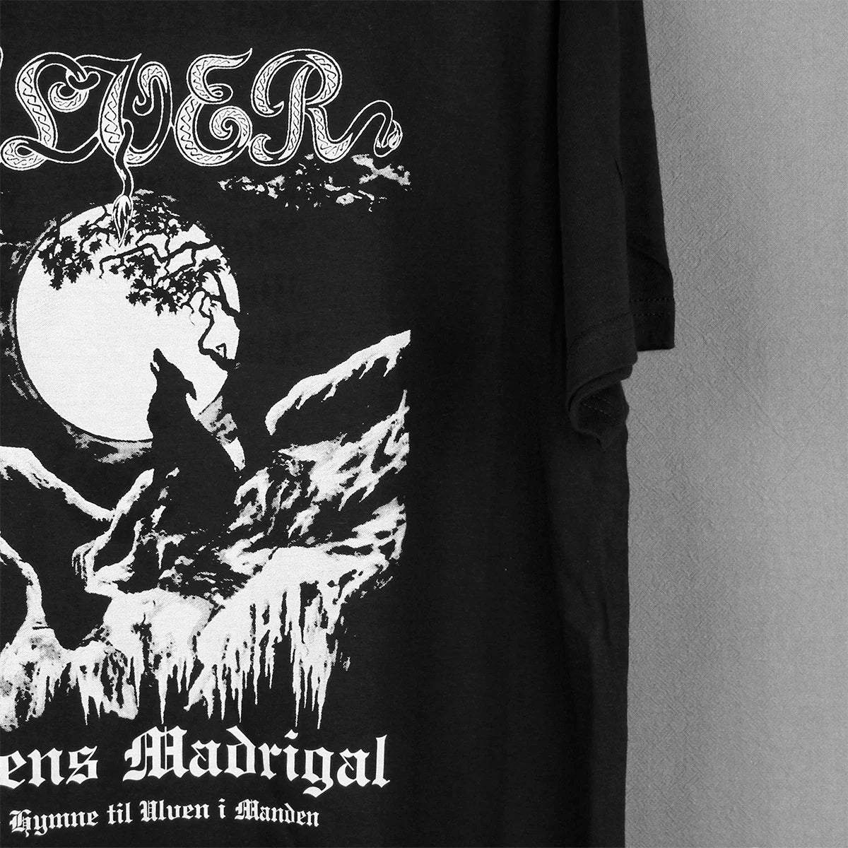 Ulver 'The Madrigal of Night' Black Metal T-Shirt – Agalloch, Satyricon-Inspired Washed Cotton Summer Tee for Men - Premium t-shirt from Lizard Vigilante - Just $31.08! Shop now at Lizard Vigilante