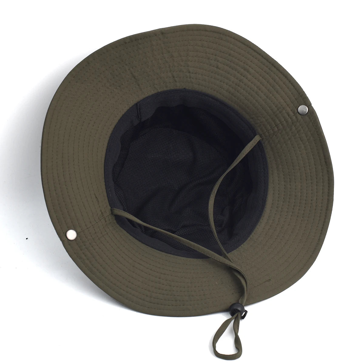 Contrast Fisherman Hat — Vintage Large-Brim Outdoor Sun Hat for Rebels, Campers & Metal Nomads