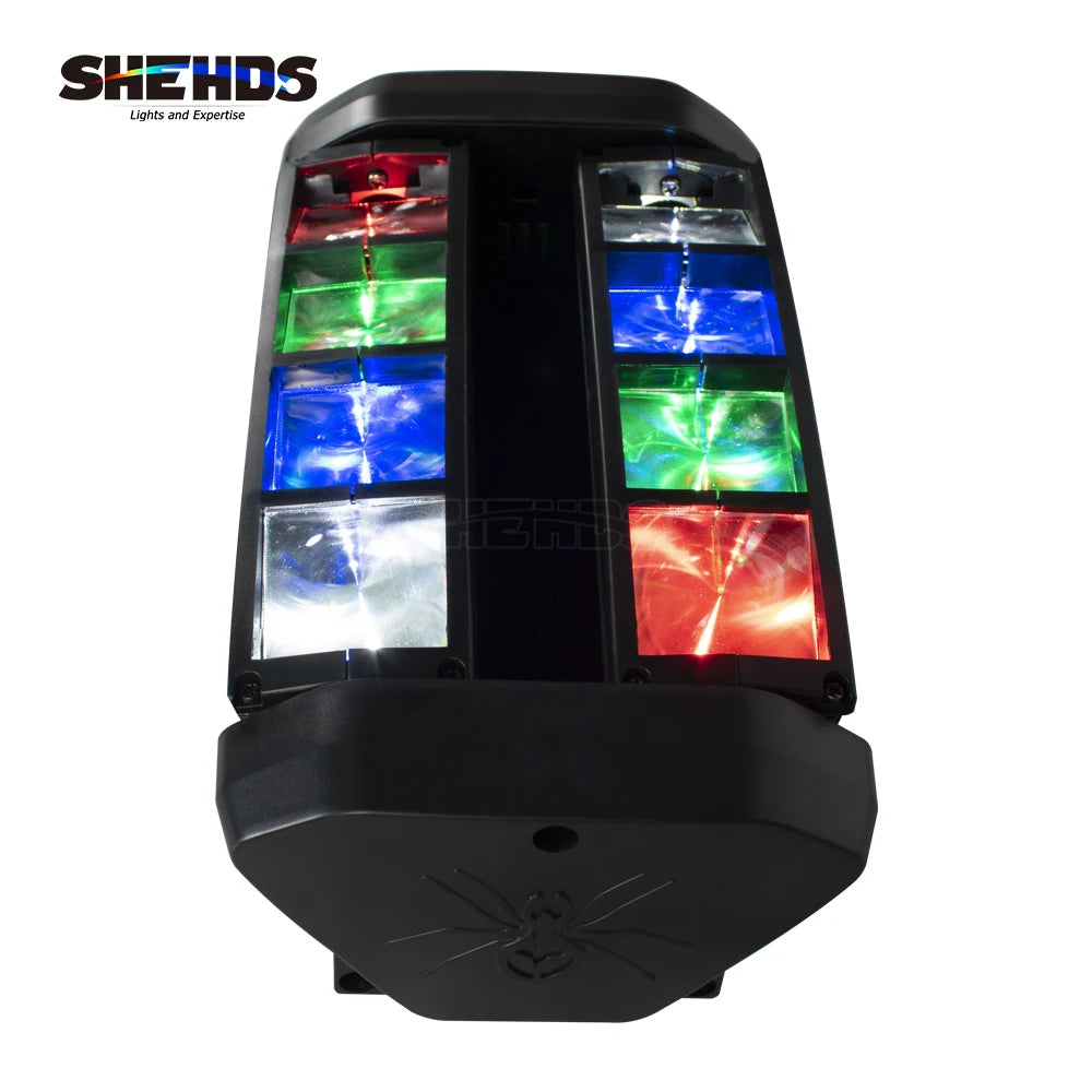 SHEHDS Mini LED Spider Light 8x6W RGBW Bar Beam Moving Head Lights For DJ Disco Party Music Profession Stage Lighting Effect - Premium  from Lizard Vigilante - Just $135.99! Shop now at Lizard Vigilante