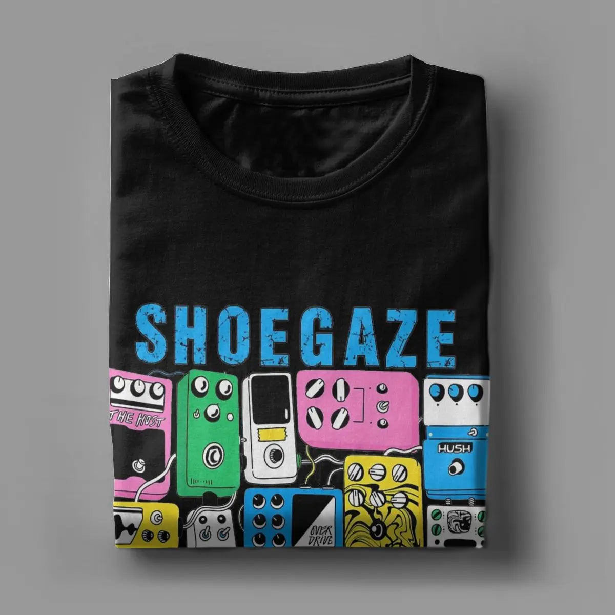 Fuzzed Out & Feedback Soaked – Shoegaze Guitar Pedal Worship T-Shirt | Vintage Cotton Distortion Freak Tee for Sonic Architects - Premium tee from dser - Just $35.99! Shop now at Lizard Vigilante