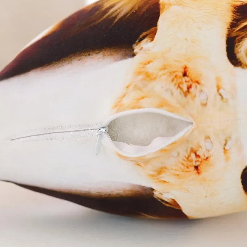 3D Dog Cushion Plush Body Throw Pillow Stuffed Doll Toy Realistic Dog Sofa Cushion Office Chair Decorative Home Creative Gift