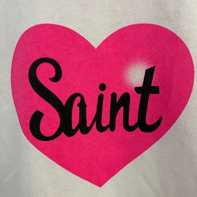 Men Women High Street Vintage Washed Black T-Shirt Top Quality Cototn TEE 3D Cracked Letters Logo Print Saint T Shirt With Tags - Premium  from Lizard Vigilante - Just $64.99! Shop now at Lizard Vigilante