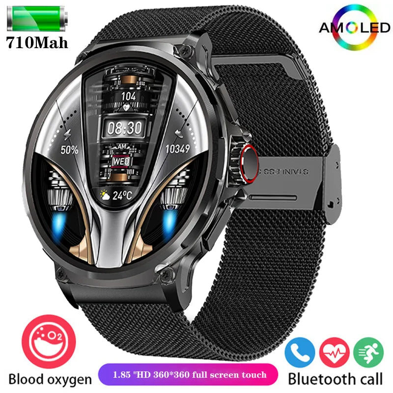 Smart Watch for Men | 1.85-Inch Ultra HD AMOLED Display | GPS Tracker & Fitness Monitor | Bluetooth Calling | 2024 New Model - Premium smartwatch from Lizard Vigilante - Just $64.99! Shop now at Lizard Vigilante