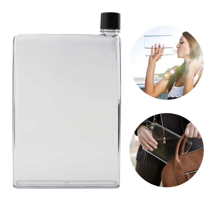 750ml Water Bottle Sports Drinking Flat Crystal Waterbottle Transparent Drinkware Plastic Kettle Portable Cup Jarra De Agua - Premium  from Lizard Vigilante - Just $15.99! Shop now at Lizard Vigilante