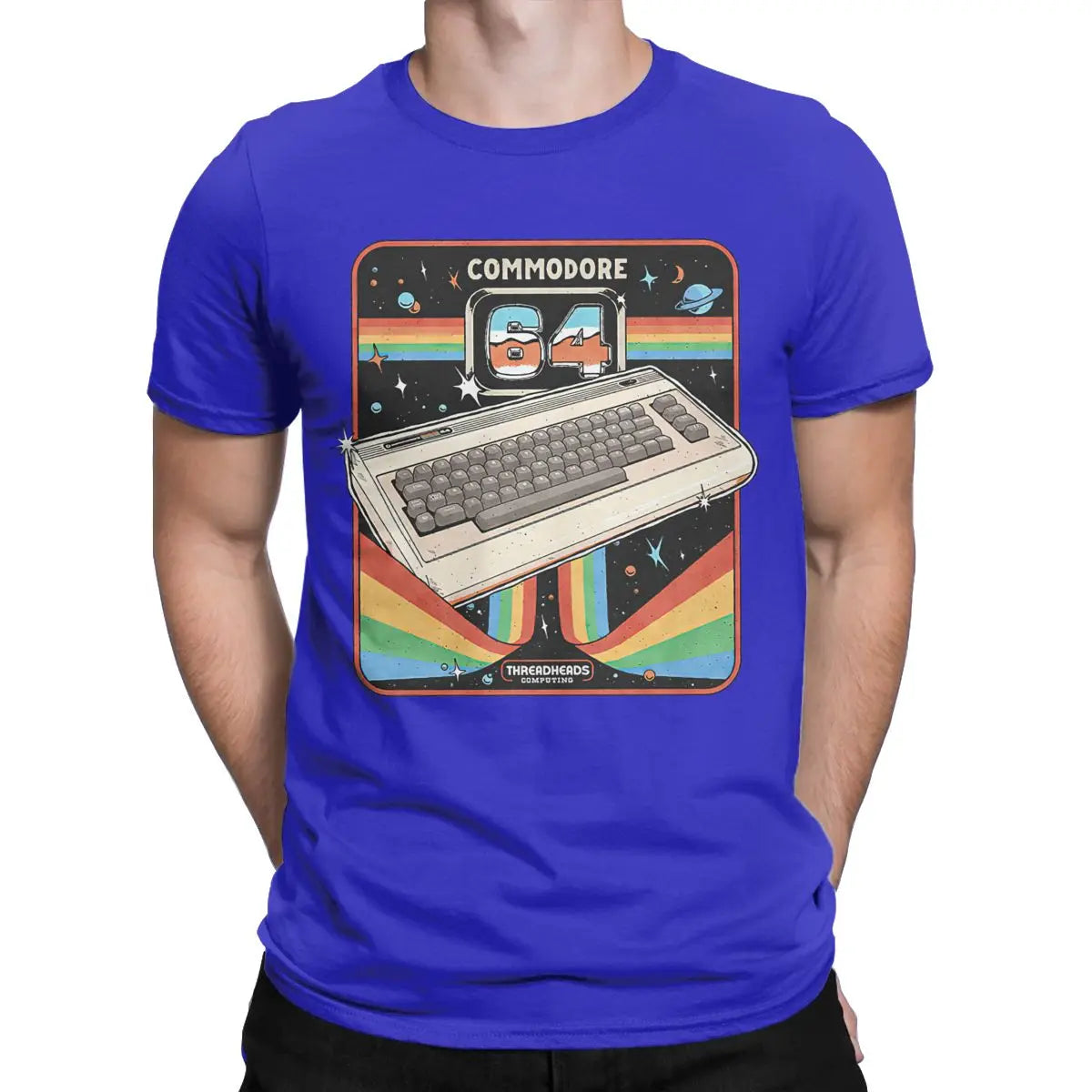 Retro Commodore 64 Advanced Home Computer Tee – Vintage Graphic T-Shirt for Tech Enthusiasts - Premium T-Shirt from Lizard Vigilante - Just $23.88! Shop now at Lizard Vigilante