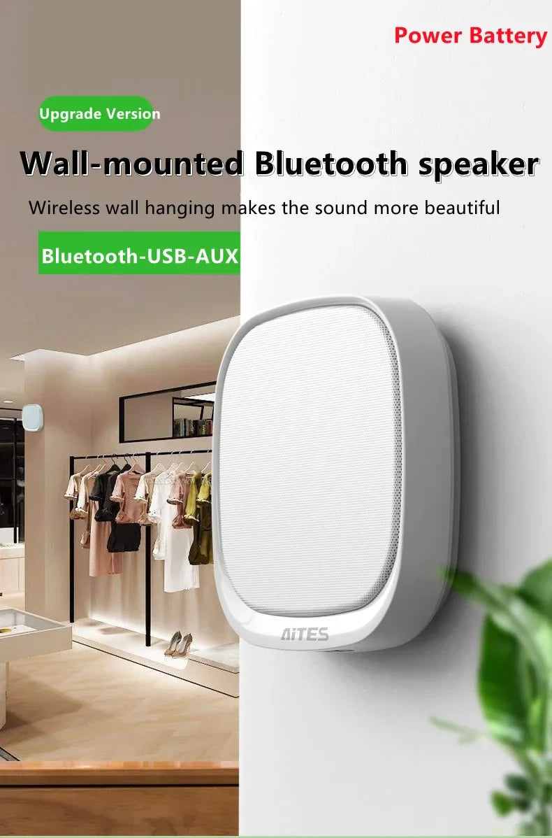 Shop Wall-mounted Bluetooth Speaker TWS Interconnection Built-in 4400 MAh Battery Boom Box Wireless 3D Surround Stereo Subwoofer