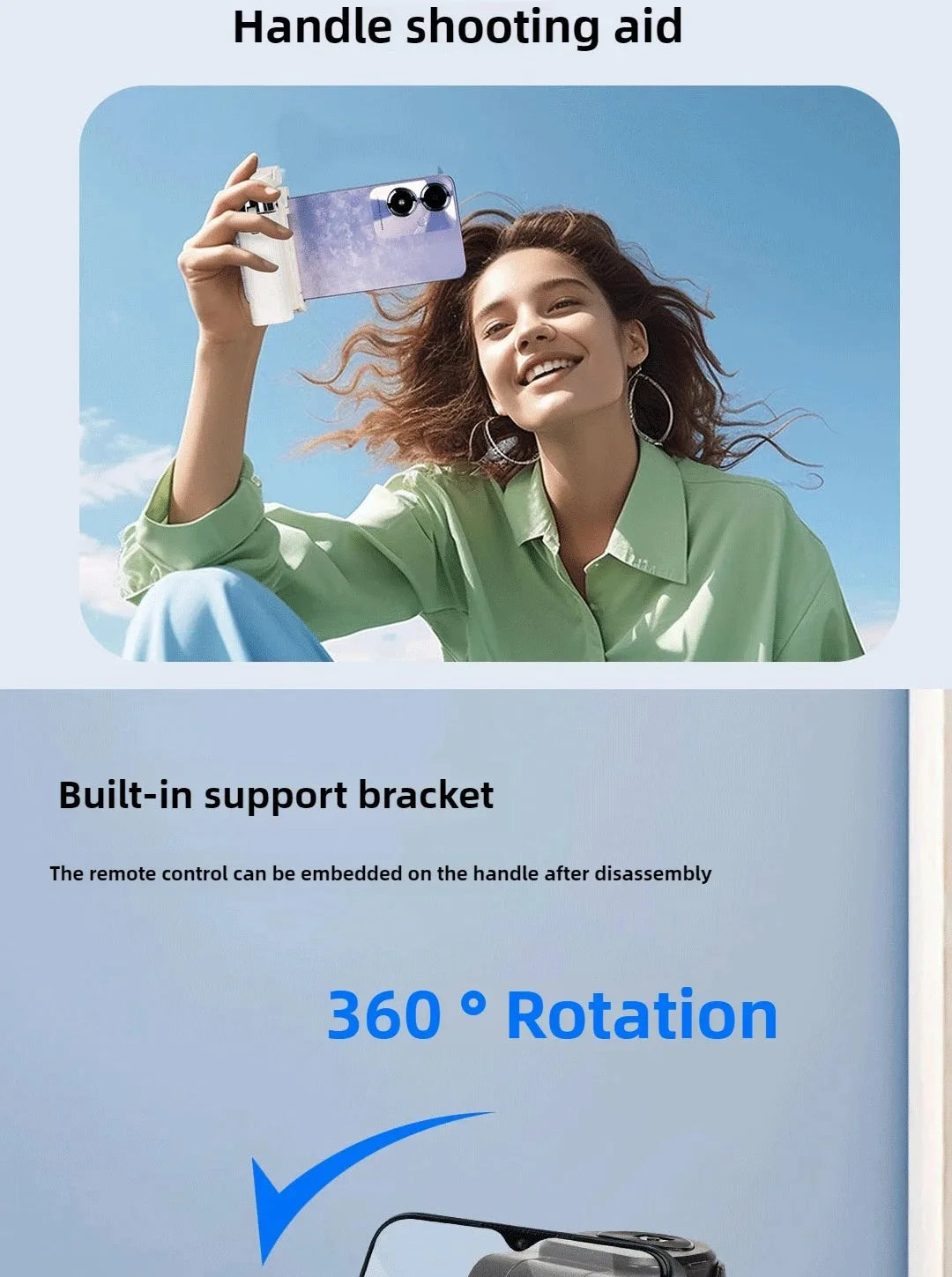 “SHOTGUN GLAM” – Super Mini 4-in-1 Selfie Stick Tripod Handle for iPhone & Android | Pocket-Sized Bluetooth Remote Weapon for Live Streams, Vlogs & Tour Mayhem - Premium tripod selfie stick from dsers - Just $24.99! Shop now at Lizard Vigilante