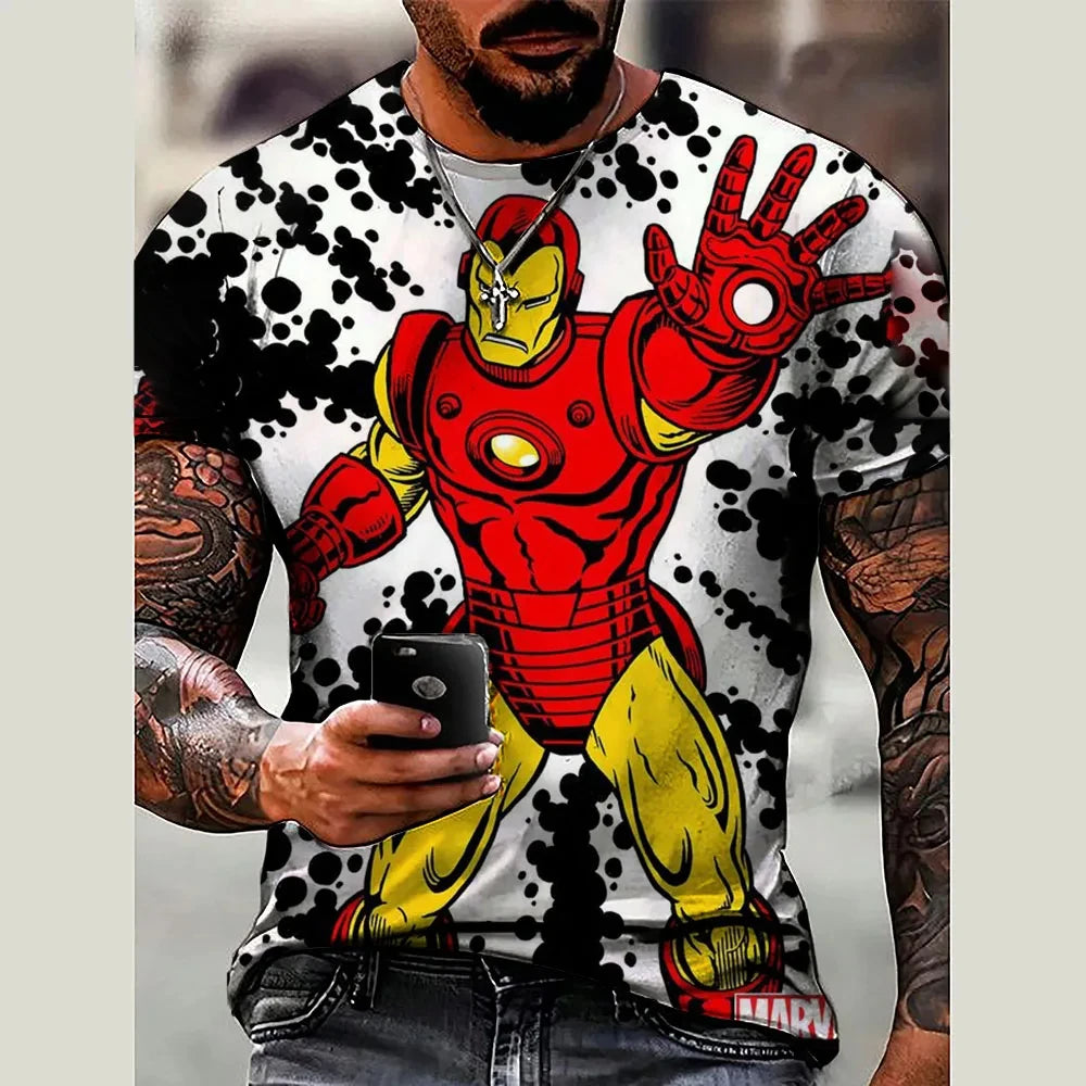 Spider-Man 3D Printed T-Shirt for Men – Marvel-Inspired Casual Streetwear, Stylish Summer Tee, Breathable Polyester Cool Top - Premium tee from Lizard Vigilante - Just $23.88! Shop now at Lizard Vigilante