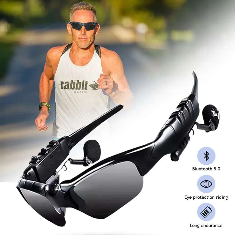 5.0 Smart Bluetooth Audio Glasses Outdoor Sports Cycling Surround Sound Headphones Listen To Music Call Polarized Sunglasses - Premium sunglasses from Lizard Vigilante - Just $22.99! Shop now at Lizard Vigilante