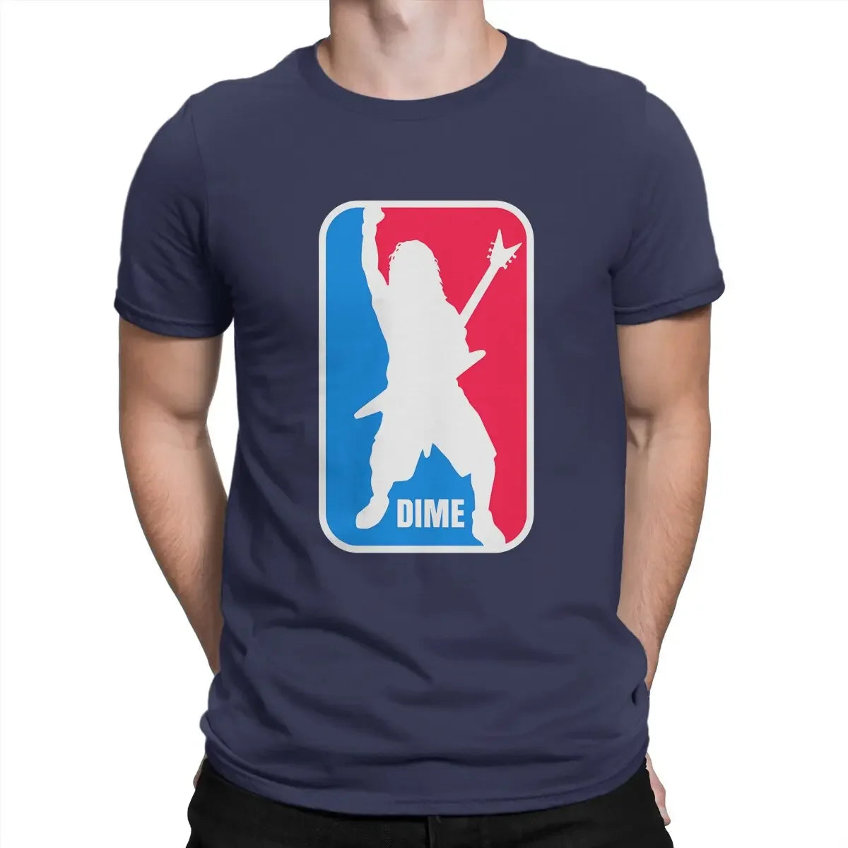 Dimebag Darrell Short Sleeve T Shirt O Neck Tops Gift Idea Men's T-Shirts Sport Logo Novelty Cotton Tees Sleeve Diamond Darrell - Lizard Vigilante