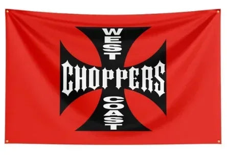 West Coast Choppers Logo Flag – 90x150cm Polyester Digital Printed Banner for Motorcycle Enthusiasts - Premium flag from Lizard Vigilante - Just $17.99! Shop now at Lizard Vigilante