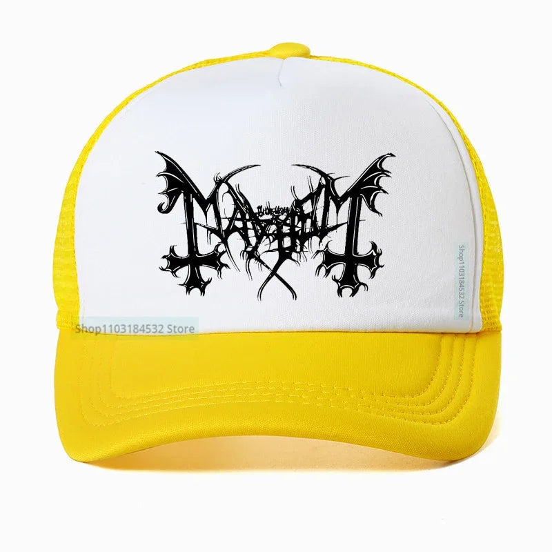 Mayhem Death Hat - Norwegian Heavy Metal Fashion Snapback - Premium hat from Lizard Vigilante - Just $23.88! Shop now at Lizard Vigilante