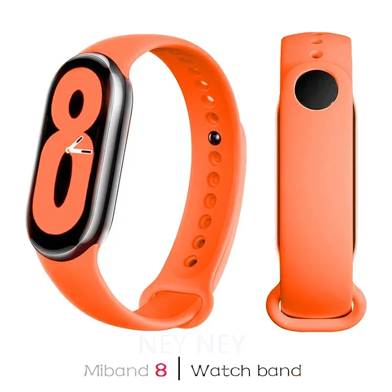 Sport Watchbands For Xiaomi Mi band 8-9 NFC Replacement miband9/8 silicone Bracelet waterproof Strap smart mi band 9 Accessories
