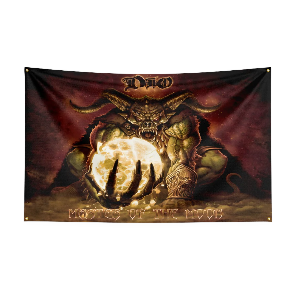 DIO Rock Band Flag 3x5 FT – High-Quality Polyester Digital Printed Banner for Wall Art or Outdoor Decoration - Premium flag from Lizard Vigilante - Just $17.99! Shop now at Lizard Vigilante