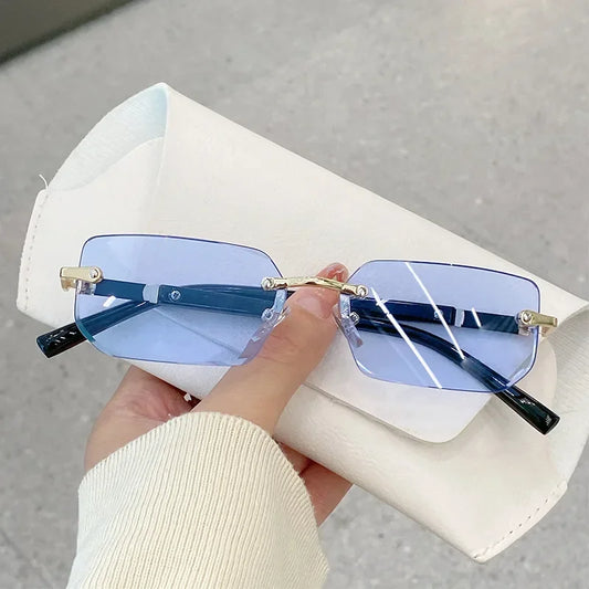 ERIKOLE Square Shades:  Digital Apocalypse Protection – Rimless Blue Light Blocking Sunglasses - Premium shades from dsers - Just $8.99! Shop now at Lizard Vigilante
