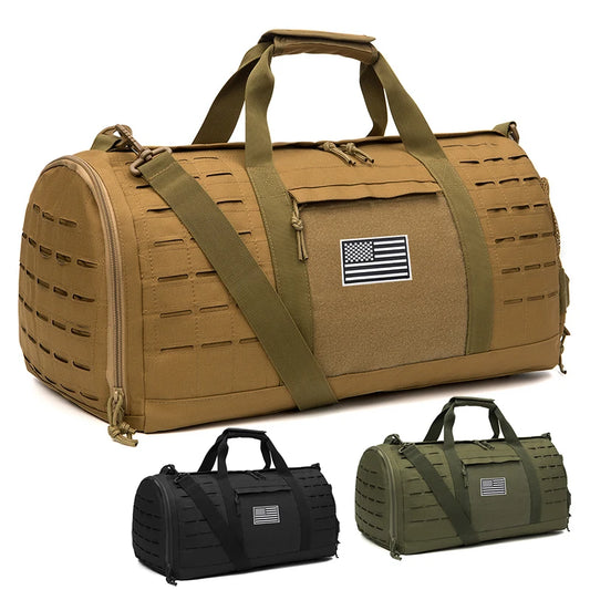 40L Tactical Travel Duffel Bag – Durable Gym Bag for Men’s Survival, Fitness, and Sports - Premium duffel bag from Lizard Vigilante - Just $50.99! Shop now at Lizard Vigilante