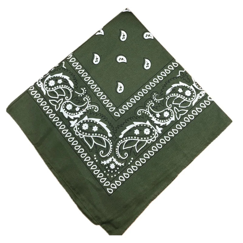 Unisex Cotton Bandana – Men’s & Women’s Paisley Cowboy Biker Headwrap Scarf - Premium Bandana from Lizard Vigilante - Just $2.99! Shop now at Lizard Vigilante