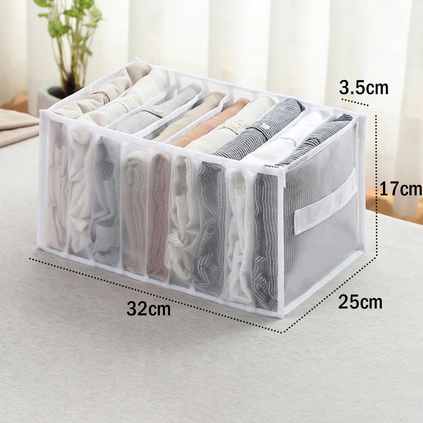 Fabric Underwear Bra Storage Box Underwear Sorting Box Panty Socks Compartment Storage Box Drawer Organizer Home Storage