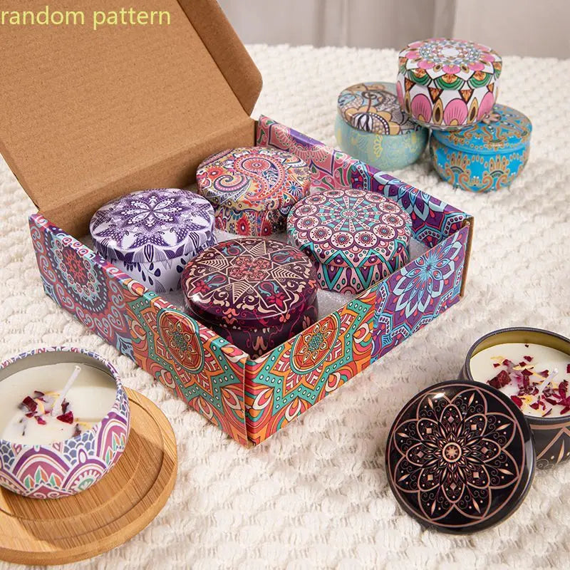 Osmanthus Gardenia Fragrance Candles with Petals Small Romantic Fragrance Candles for Girls' Birthday Gifts Home Aromatherapy