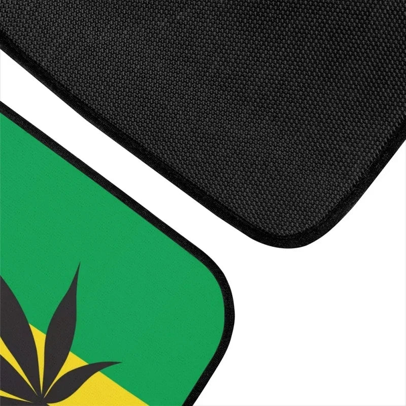 INSTANTARTS Jamaica Flag 4pcs All Weather 3D Weed Leaves Print Car Floor Mats – Durable Universal Fit for SUVs, Trucks, Sedans, Vans - Premium floor mats from Lizard Vigilante - Just $53.88! Shop now at Lizard Vigilante