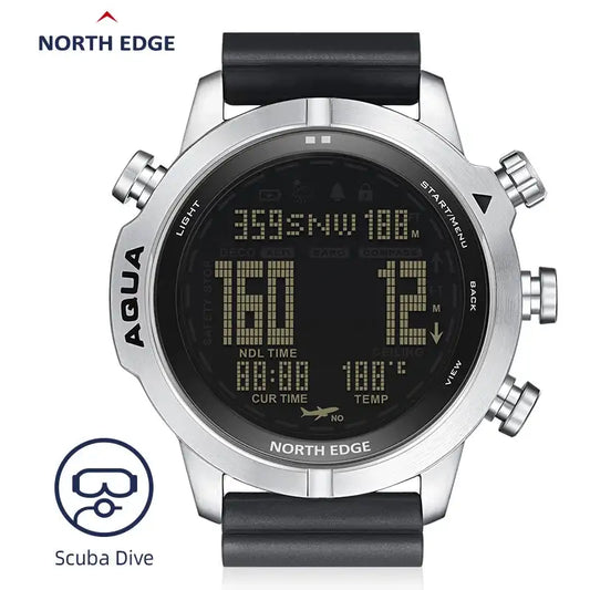 Men Dive Computer Watch Waterproof 100M Smart Digital Free Diving Watches Barometer Compass Temperature Clock