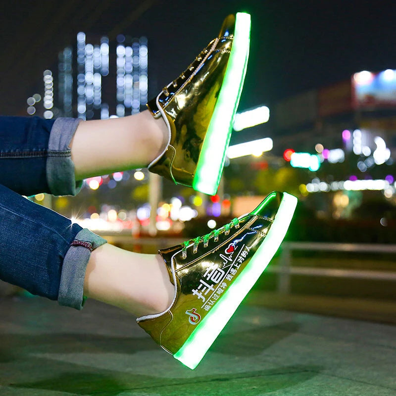 LED Light-Up Shoes | Fashionable and Fun Footwear - Premium footwear from Lizard Vigilante - Just $39.99! Shop now at Lizard Vigilante