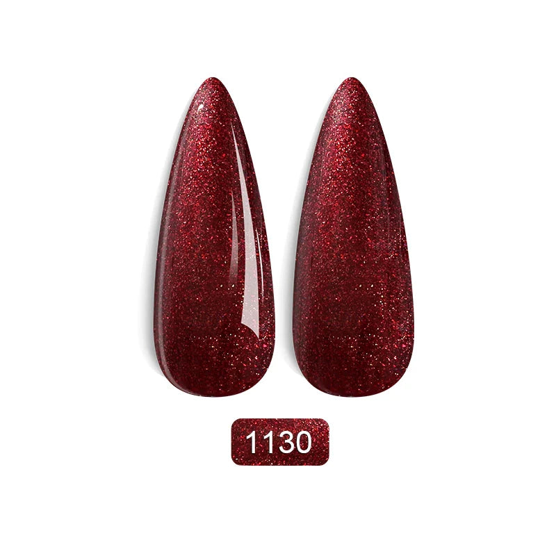 Rainbow Ghini Ultra Shiny Glitter Gel Nail Polish Semi-permanent Gellack UV Varnish Gold Silver Metal Gel Nail Art Wholesale Top