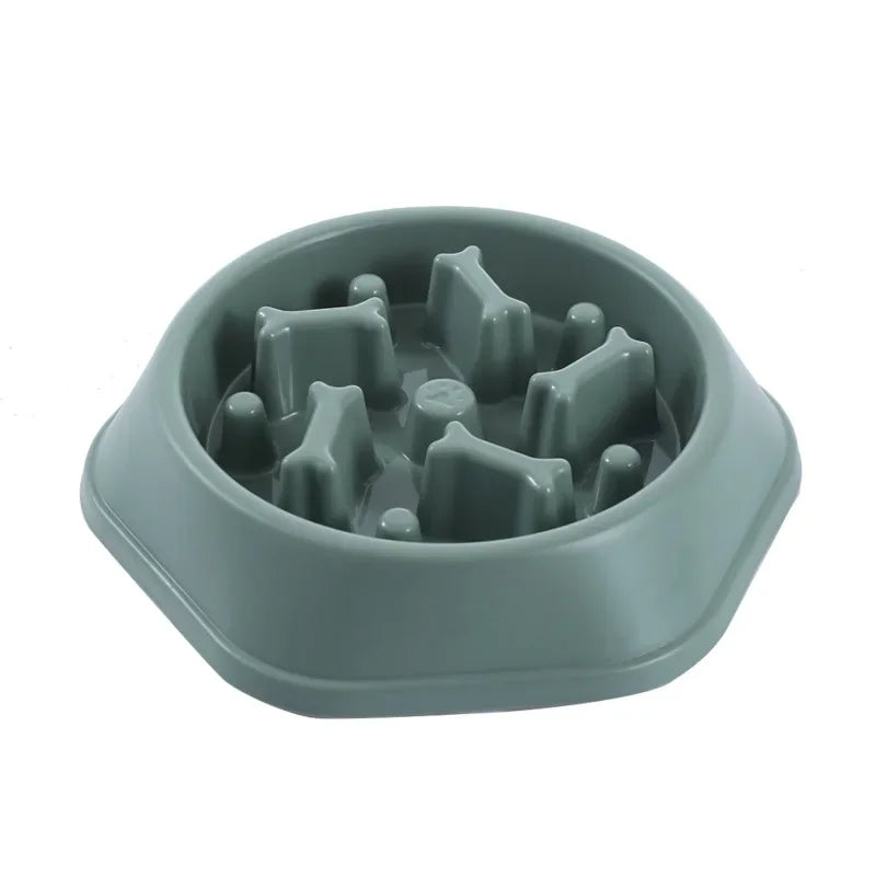 Pet Product Bone Plastic Pet Food Bowl Doggy Puppy Bowl Slow Feeder Dog Bowl
