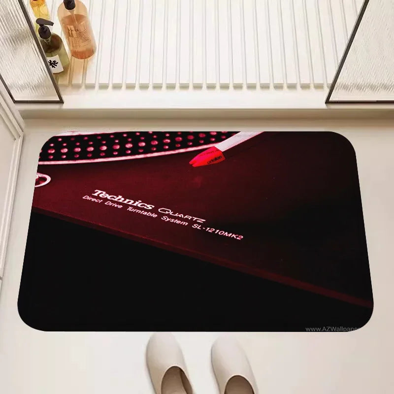 Classic Gramophone Rugs for Living Room Bedroom Kitchen Entry Door Mat Home Decor Area Carpets Personalized Gift Floormats