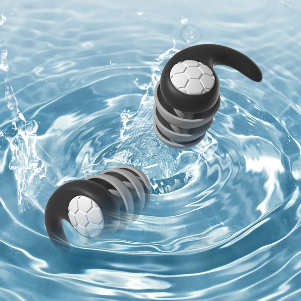 Waterproof Silicone Earplugs – Noise Reduction Ear Protectors for Swimming, Sleeping, and Diving - Premium earplugs from Lizard Vigilante - Just $28.88! Shop now at Lizard Vigilante