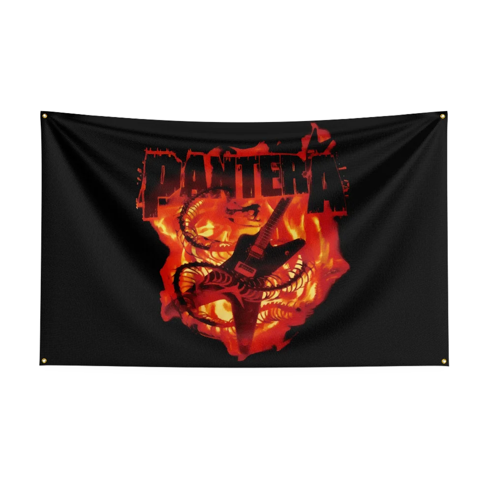 Pantera Band Flag – Heavy Metal Rock Polyester Banner for Bedroom & Outdoor Wall Art - Premium flag from Lizard Vigilante - Just $17.99! Shop now at Lizard Vigilante