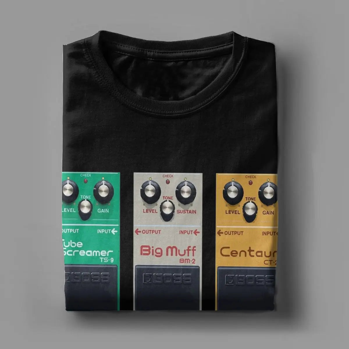 Fictional Pedal Trio Big Muff Guitar Pedal Effect Shoegaze Men's T Shirts Vintage Tees Round Collar T-Shirts Cotton Gift Idea - Premium  from Lizard Vigilante - Just $19.99! Shop now at Lizard Vigilante