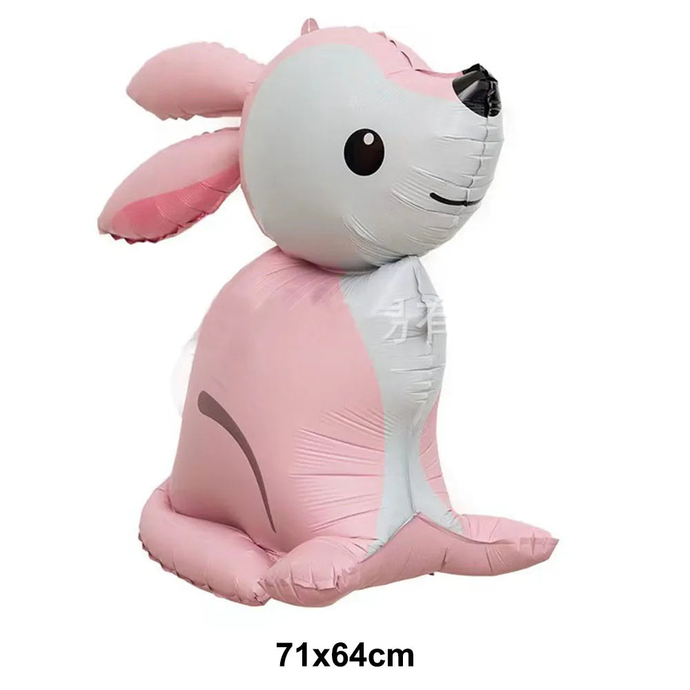 Easter Bunny Inflatables Balloon Decorations Standing Carrot Balloons Cute Carrot Rabbit Happy Easter Party Birthday Decorations