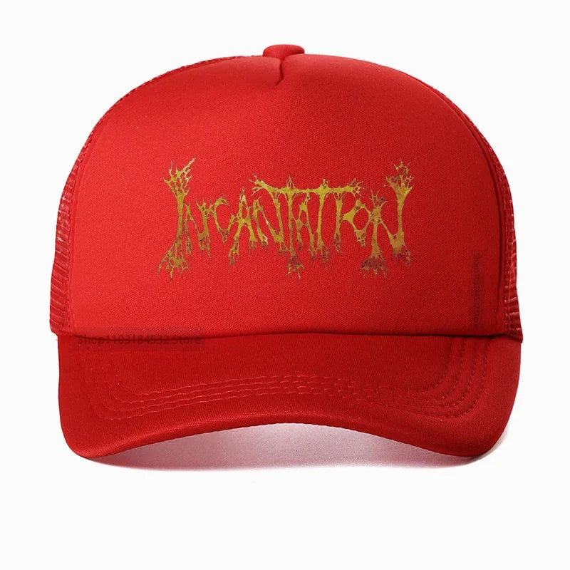 Incantation Death Metal Immolation Mayhem Watain Blood Baseball Cap - Unisex Metal Band Snapback Hat, Adjustable Rock Hat for Men & Women - Premium Hats from Lizard Vigilante - Just $23.88! Shop now at Lizard Vigilante