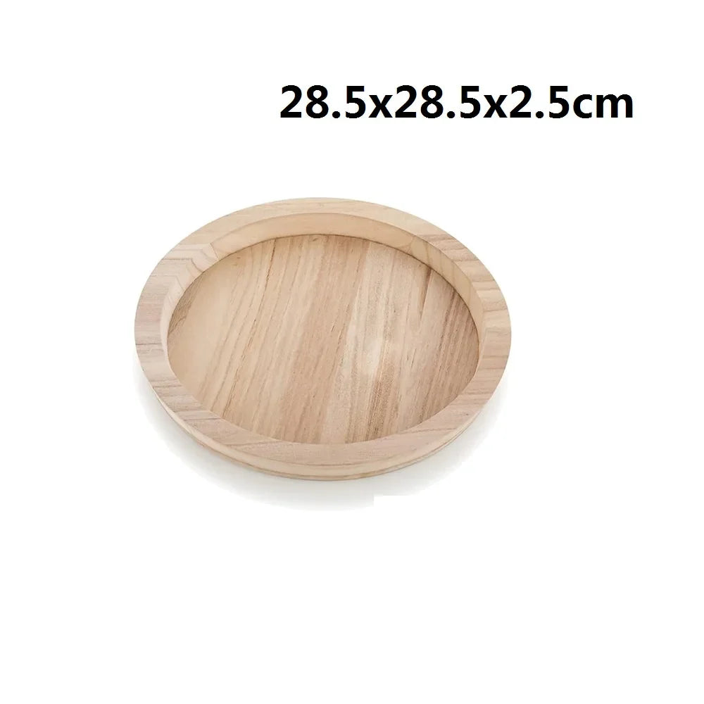 Halloween Wooden Craft Trays DIY Serving Tray Centerpiece Candle Holder Trays Christmas Crafts Art Home Decor