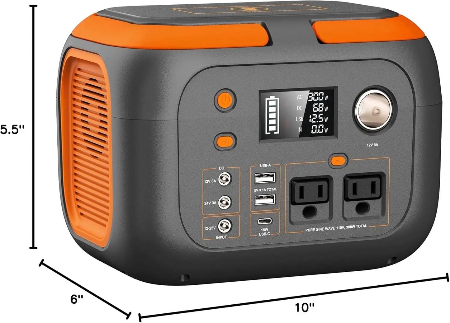 ⚡ SinKeu VoltRaid Portable Power Station — 600W / 300W / 200W / 120W Solar Generator Bank for Camping, Travel, RV & Chaos Survival
