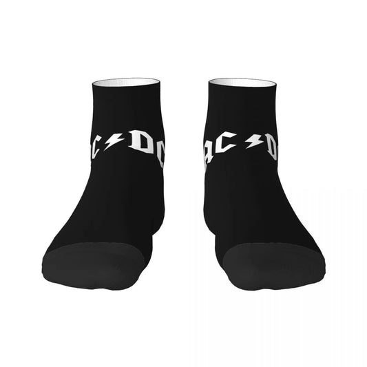Heavy Metal AC DC Men Women Crew Socks Unisex Cool 3D Print Vintage Rock Dress Socks - Premium  from Lizard Vigilante - Just $17.99! Shop now at Lizard Vigilante