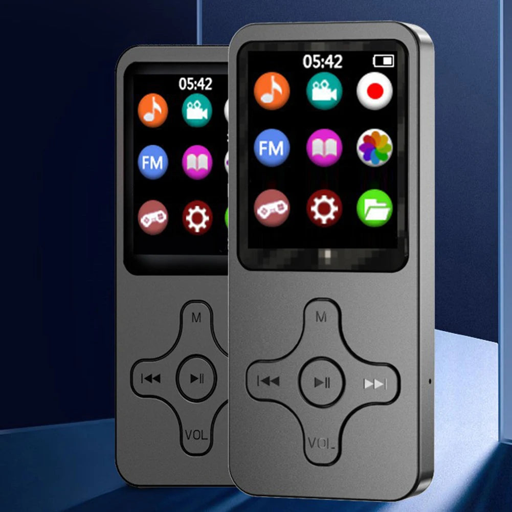 Bluetooth 5.0 MP3 Music Player with FM Radio, E-Book Reader, Voice Recorder – Compact 1.8" Screen MP4 Player - Premium mp3 player from Lizard Vigilante - Just $23.99! Shop now at Lizard Vigilante