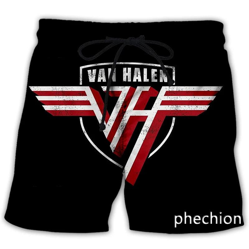 Men/Women Van Halen Band 3D Printed Casual Shorts Streetwear Men Loose Sporting Shorts L141 - Premium  from Lizard Vigilante - Just $26.99! Shop now at Lizard Vigilante