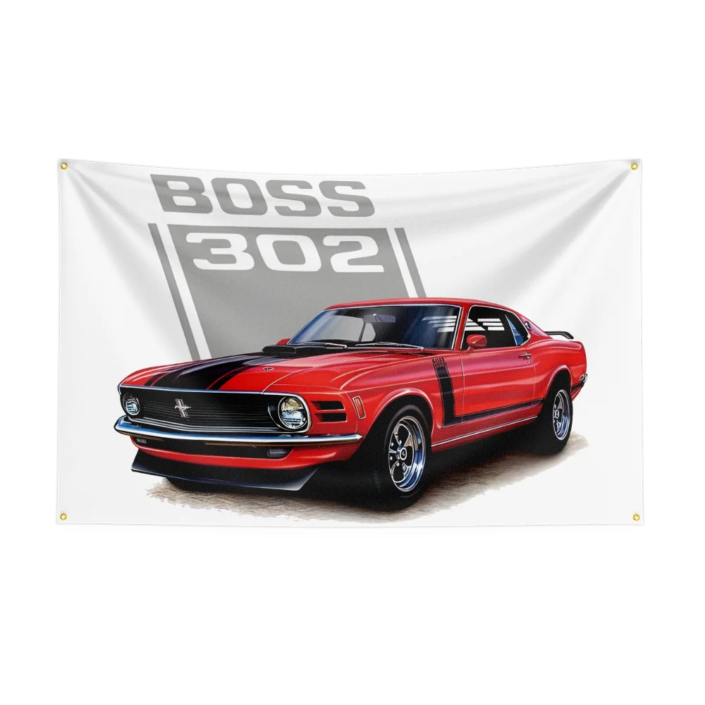 Retro American Muscle Racing Car Flag - Polyester Printed Decoration Banner Tapestry - Premium flag from Lizard Vigilante - Just $15.99! Shop now at Lizard Vigilante