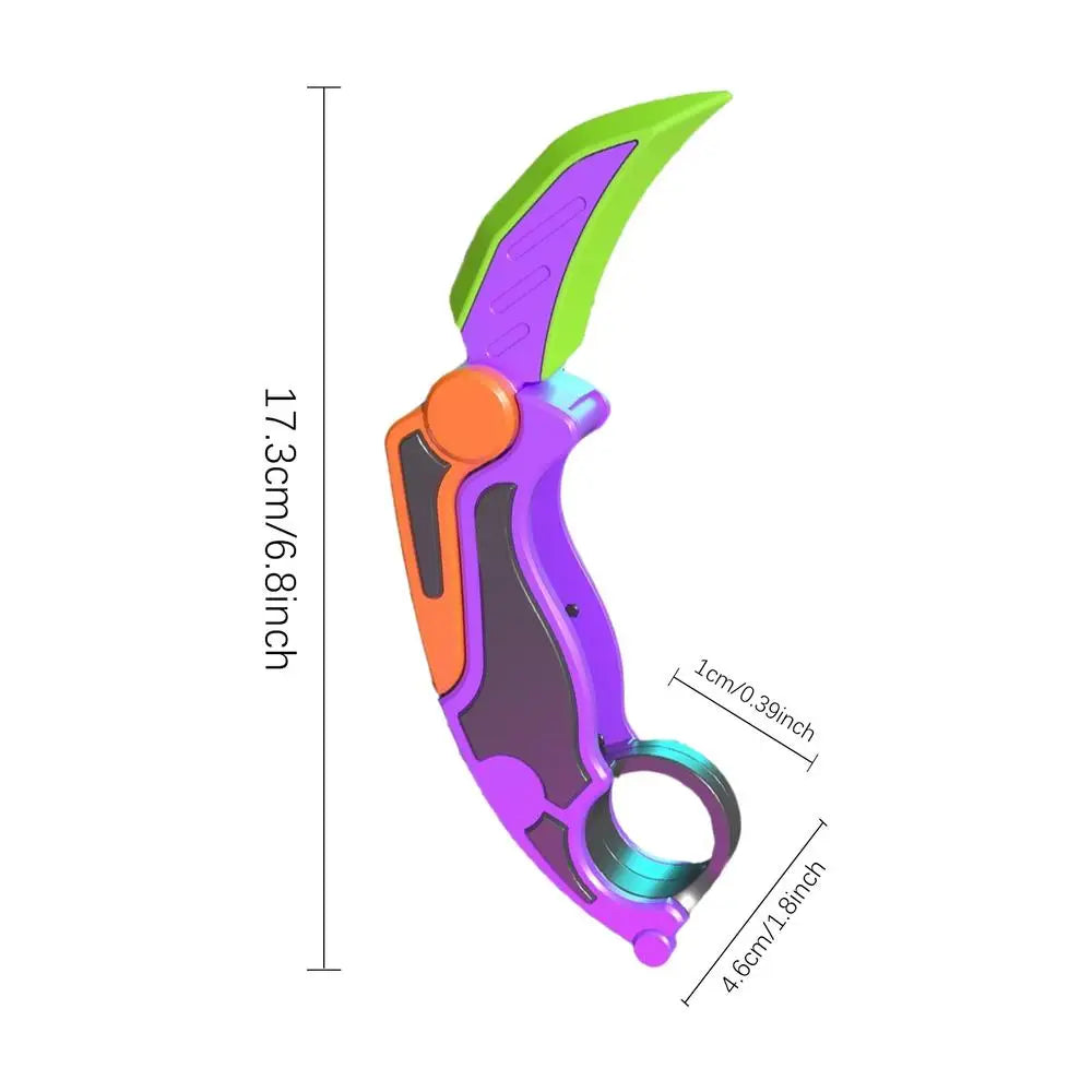 3D Printed Gravity Claw Knife Toy – Stress Relief Butterfly Fidget Hand Gripper, Sensory Toy for Relaxation & Focus - Premium knife from Lizard Vigilante - Just $16.66! Shop now at Lizard Vigilante