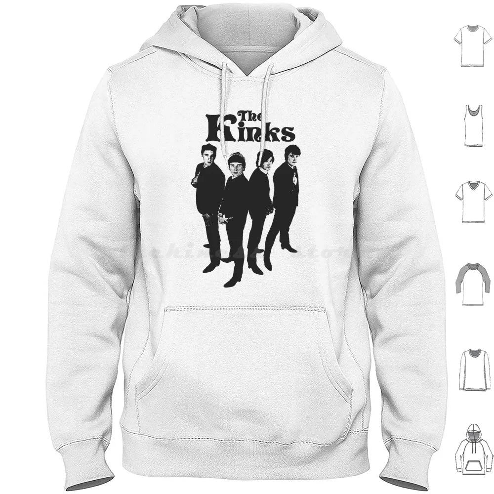 The Kinks - Vintage Rock Band Hoodie - Premium tshirt from Lizard Vigilante - Just $32.99! Shop now at Lizard Vigilante