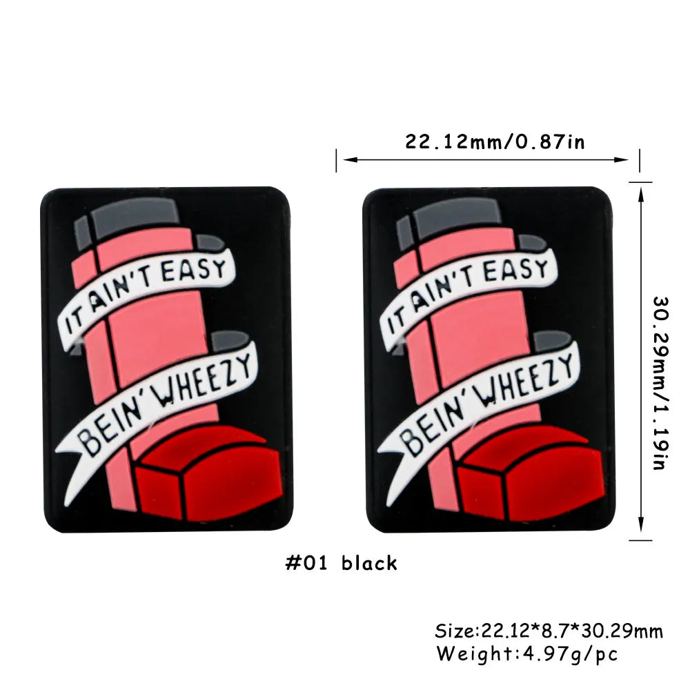 Kovict 5/10Pcs New Focal Silicone Beads Easter Series Bead For Jewelry Making DIY  KeyChain Bracelet Necklace Pen Accessories