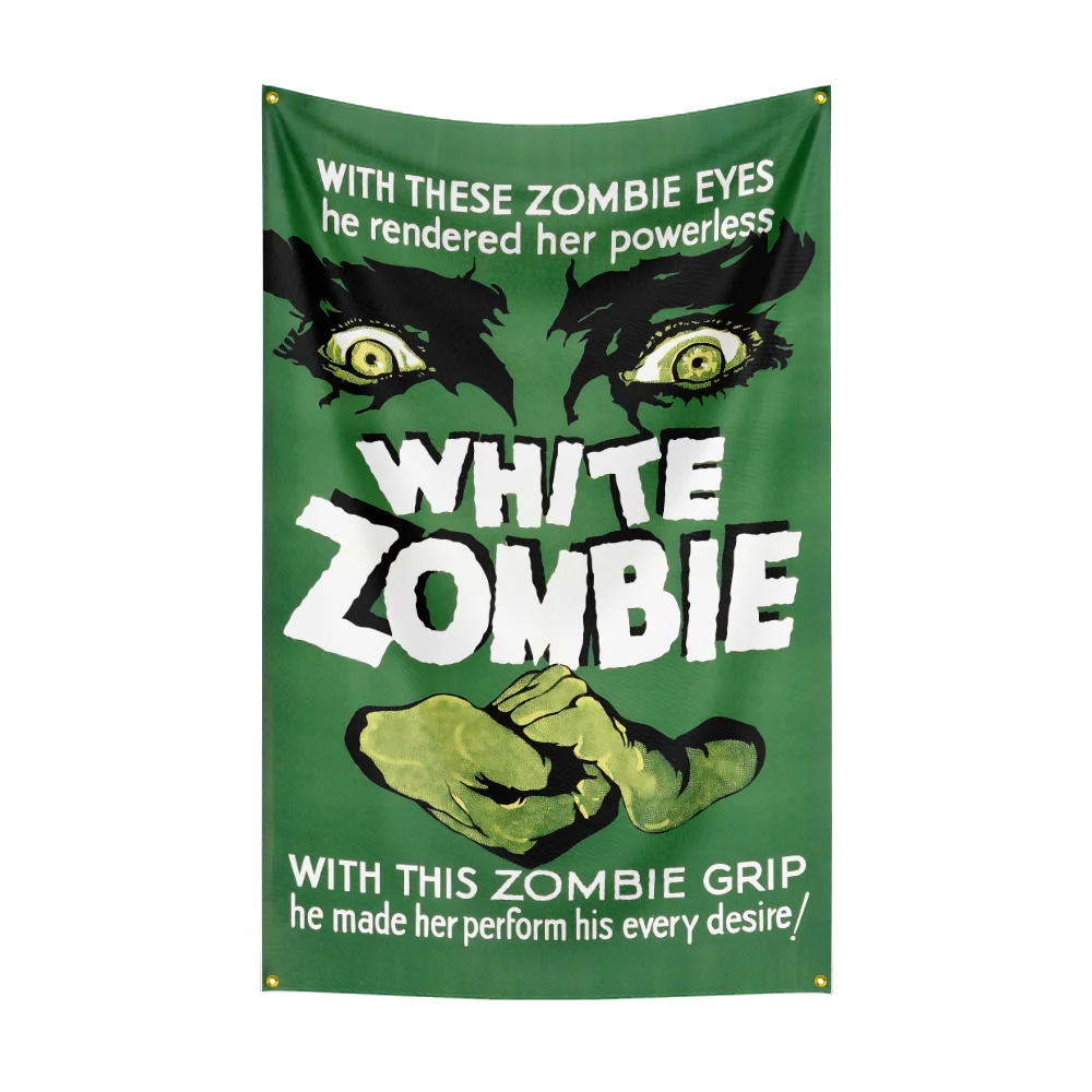 3x5 Ft Heavy Metal Rock Band WHITE Zombies Flag – Polyester Digital Printing Banner for Bedroom Wall Art & Outdoor Tapestry Decoration - Premium banner from Lizard Vigilante - Just $17.99! Shop now at Lizard Vigilante