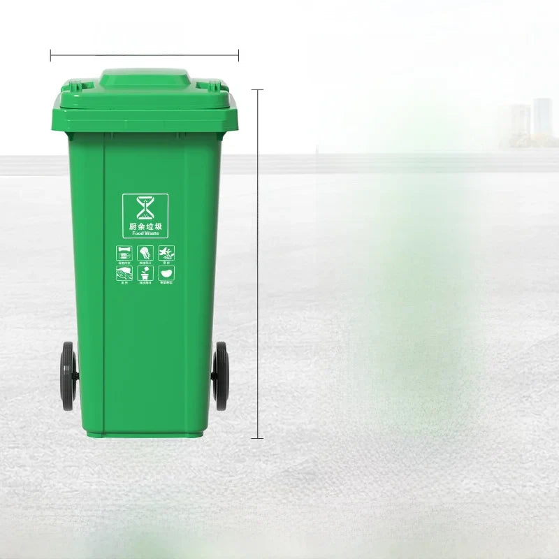 Large Capaci Outdoor Kitchen Waste Bin 240L with Wheels for ering Commercial Use Big Size Tra Can Recycling Bin