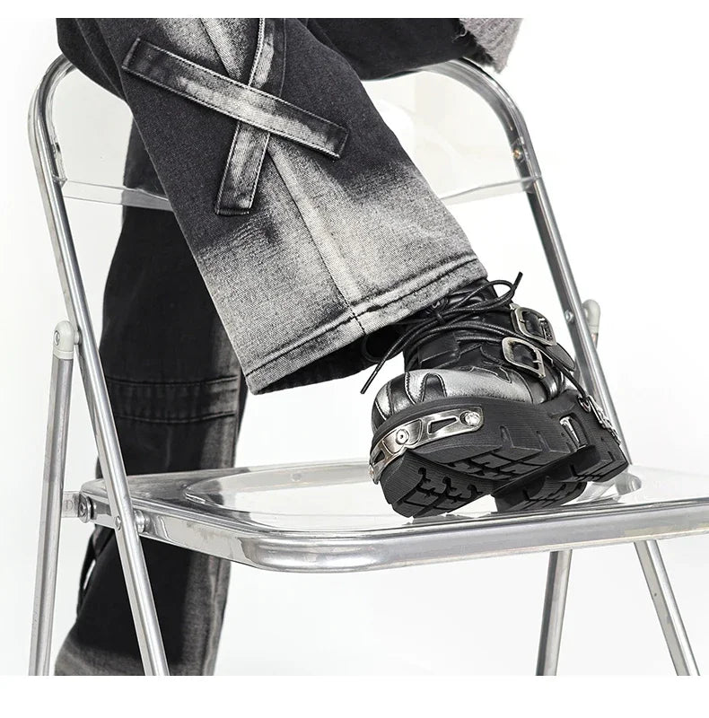 Oblivion Twin Flame Punk Platform Boots 2025 Dark Romance Edition