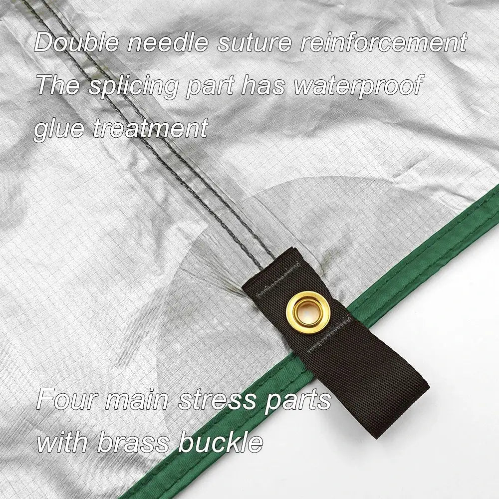 4x4m 4x3m 3x3m 19 Hang Points Tent Tarp Survival Sun Shelter Shade Canopy Outdoor Backpacking Waterproof Camping Awning SunShade